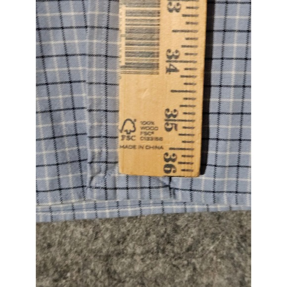 Ralph Lauren Button Down Shirt Mens 4XLT Blue Plaid Classic Fit Long Sleeve - Picture 5 of 7